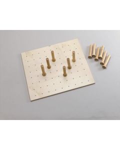 Rev-A-Shelf Wood Drop-In Mount Peg Board Drawer Insert with 9 Pegs