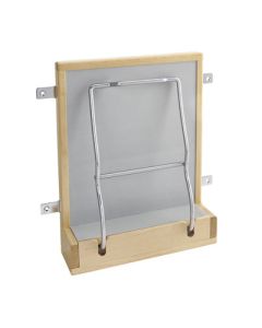 Rev-A-Shelf 4SH Wood Scale Holder, 10-1/2 in W x 3-5/8 in D x 12-1/2 in H, 18-1/2 in H x 15 in W x 5 in D Opening, Cabinet Door Mount, Natural Maple, For Base Vanity 15 in