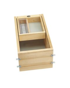 Rev-A-Shelf 4VDO Wood Frameless Half Tiered Vanity Drawer with BLUMOTION Soft-Close