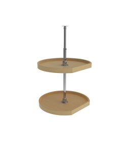 Rev-A-Shelf 4WLS Wood Independently Rotating D-Shaped Lazy Susan Set