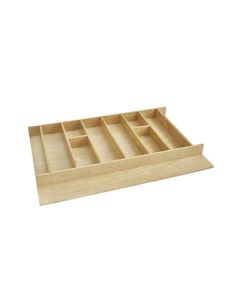 Rev-A-Shelf 4WUT Wood Utensil Tray Drawer Insert, 11-Compartment, 33-1/8 in W x 22 in D x 2-7/8 in H, Natural Maple/Semi-Gloss