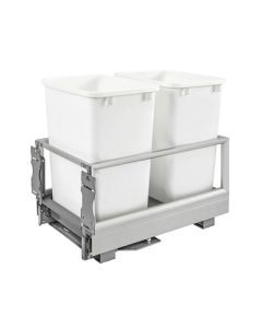 Rev-A-Shelf 5149 16/Box Polymer Double Pull-Out Waste Container