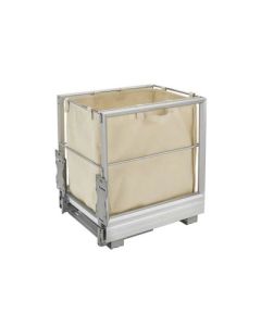 Rev-A-Shelf 5190 Aluminum Single Wire Hamper, 14-5/16 - 16-1/16 in W x 18-1/16 in D x 19-11/32 in H, 14-1/2 in W Opening, Gray