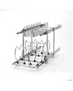 Rev-A-Shelf 5CW2 Steel 2-Tier Cookware Organizer