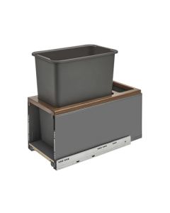 Rev-A-Shelf 5LB LEGRABOX Soft-Close Bottom Mount Waste Pullout | Single | 21-23/32" D | Steel Frame