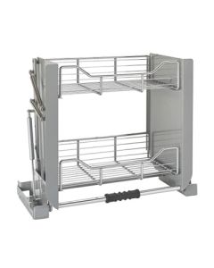 Rev-A-Shelf 5PD Metal Cabinet Floor Side Wall Mount Pull-Down Shelving System
