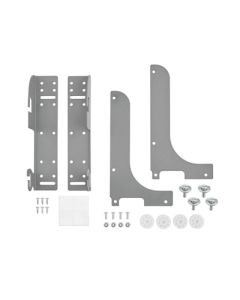 Rev-A-Shelf 5WB Metal Door-Mounting Kit | 1-1/2" W x 2-1/8" D x 8" H | Silver | 5WB-DMKIT
