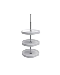 Rev-A-Shelf 6273 RAS Polymer Independently Rotating D-Shaped Independently Rotating Lazy Susan Set