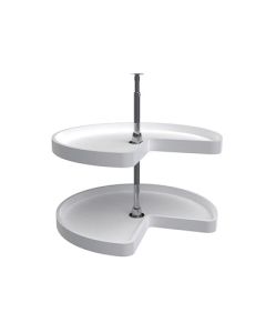 Rev-A-Shelf 6472 22/Box RAS Polymer Collection Kidney-Shaped Lazy Susan Shelf