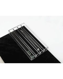 Rev-A-Shelf CA-NECKLACE-1 Necklace Organizer Drawer Insert, 6 in L x 11-5/8 in W x 1-1/4 in H, Acrylic, Translucent Velvet