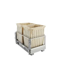 Rev-A-Shelf Aluminum Frame Canvas Bag Double Wire Hamper