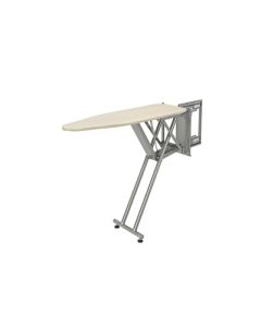 Rev-A-Shelf CPUIBSL Steel Premier Pop-Up Ironing Board with Soft-Close, 13-15/32 in L x 6-5/16 in W x 43-5/16 in H, Glossy, Silver, For Partition at least 8 in W x 14 in D