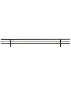 Rev-A-Shelf Sidelines CSRSL Steel Wire Shoe Rail, 15/32 in L x 17 in W x 2 in H, Chrome/Anodized, 10/Box