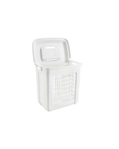 Rev-A-Shelf 4WH HPB-03323-52 Polystyrene Frame Replacement Hamper Basket, 14 in W x 18-13/20 in D x 18-1/4 in H, White, For HPRV-1520 S Pullout Hamper