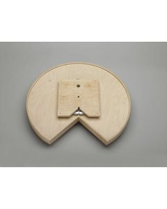 Rev-A-Shelf LD-4NW Lazy Daisy Natural Wood Collection Kidney-Shaped Lazy Susan Shelf