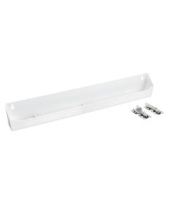 Rev-A-Shelf LD-6591 Deluxe Sink Front Tip-Out Tray | (1) Tray, (1) Pair Hinges | Polymer| White