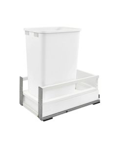 Rev-A-Shelf TWCSC TANDEMBOX BLUMOTION Bottom Mount Waste Pullout | Single | 12-1/2" W | Steel Frame & White Bin