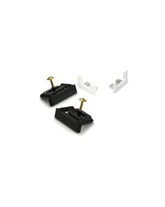Rincomatic Syma14 End Cap Set | Right & Left-Handed with Clips | Matte White | BTERSY1401M