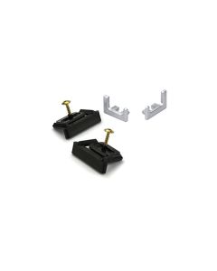 Rincomatic Syma14 End Cap Set | Right & Left-Handed with Clips | Matte Silver | BTERSY1435