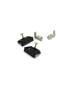 Rincomatic Syma14 End Cap Set | Right & Left-Handed with Clips | Matte Inox Champagne | BTERSY1450