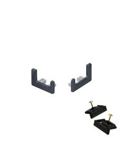 Rincomatic Syma14 End Cap Set | Right & Left-Handed with Clips | Anthracite | BTERSY1460