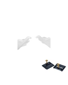 Rincomatic Syma2 Inglete End Cap Set | Right & Left-Handed with Clips | Matte White | BTERSY2IP01M