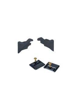 Rincomatic Syma2 Inglete End Cap Set | Right & Left-Handed with Clips | Matte Black | BTERSY2IP52M