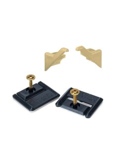 Rincomatic Syma2 Inglete End Cap Set | Right & Left-Handed with Clips | Matte Gold | BTERSY2IP70M
