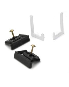 Rincomatic Syma32 End Cap Set | Right & Left-Handed with Clips | Gloss White | BTERSY3201