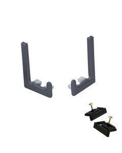 Rincomatic Syma32 End Cap Set | Right & Left-Handed with Clips | Anthracite | BTERSY3260