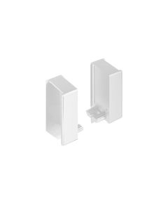 Rincomatic Syma32 End Cap Set | Right & Left-Handed with Clips | Matte White | BTERSY32CC01M
