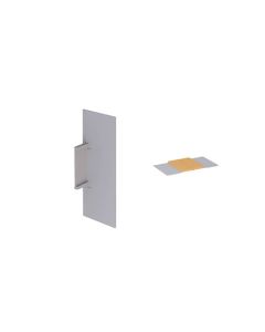 Rincomatic Flat Gola Exterior Cap Set | Intermediate | Dishwasher | Matte Silver - Painted | TERGP19I35Pi