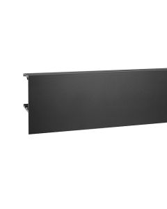 Rincomatic Flat Gola Profile | 3000mm | Upper-Side, L-Channel | Matte Black | TGOLAP19S52MP