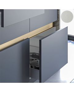 Rincomatic Traditional Gola Profile Handle | 2670mm | Intermediate, C-Channel | Matte Silver | TGOLATD19I35267P