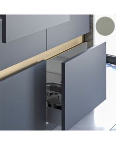 Rincomatic Traditional Gola Profile Handle | 2670mm | Intermediate, C-Channel | Matte Inox Champagne | TGOLATD19I50267P