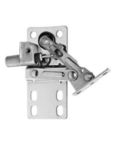 Rev-A-Shelf LD-0220-45-40 Steel Standard Close 45 deg Pivot Hinge, 3-7/8 in H x 1 in W x 1-3/4 in D, Nickel/Chrome, For Rev-A-Shelf Tip-Out Trays