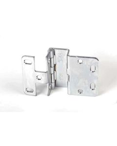 RPC 456-26D-B Steel Five Knuckle Institutional Hinge, 13/16 in THK Door, 270 deg, Screw Mount, 23/32 in Hinge, 15/32 in Door Overlay, Plated Dull Chrome