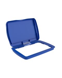 Rev-A-Shelf RV Plastic Waste Pullout Lid | 32 qt | Blue | RV-32-LID-22-1
