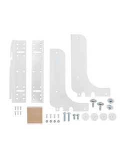 Rev-A-Shelf RV DM KIT-100 Metal Door-Mount Kit, 1-1/2 in L x 2-1/8 in W x 8 in H, White, For RV Series Waste Container