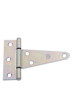 National Hardware S908-4-2C Steel Aluminum Pin 6-Hole Heavy-Duty Tight Pin T Hinge, Screw Mount, Zinc