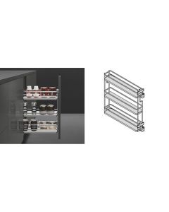 Salice Melamine/Steel Right Pull-Out Base Cabinet Filler