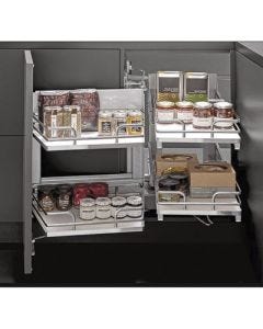 Salice Steel/Melamine Smart Corner Unit