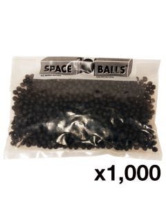 SPACE BALLS 260P-1M Cabinet Panel Spacer, 1/4 in Dia, Black, 1000/Bag
