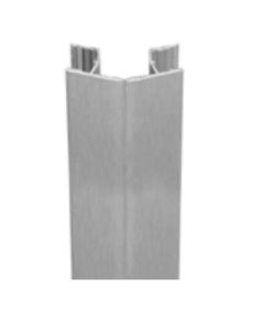 scilm AMERICA U1356120A11SF Aluminum Foil Variable Degree Corner, 4-3/4 in H, Clear Anodized