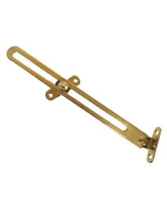 Selby S1867P Steel Heavy-Duty Friction Drop Lid Support, 7 in L, Brass