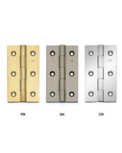 Sugatsune 103/PB Brass Butt Hinge, 4.5mm OAW x 38mm OAH, Polished