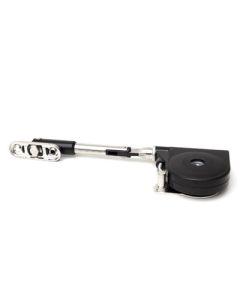 Sugatsune SDS-C100B-TV Steel/Zinc Alloy Short Arm Soft-Down Stay with Catch, 19.5 mm H, Black Nickel, For Single Knuckle/Drop Hinges