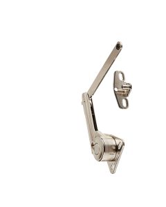 Sugatsune NSDX-20LK Steel/Zinc Adjustable Left Soft-Down Stay, 60 lb, 2-7/8 in L, Nickel