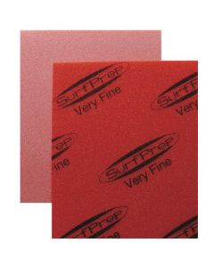 SurfPrep SPFP-VF BULK Hand Pad, 5-1/2 in L x 4-1/2 in W x 3/16 in THK, Very Fine (280 - 400), Red