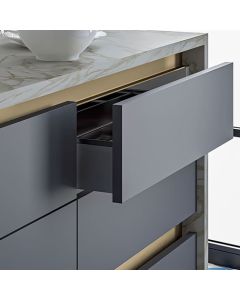 Rincomatic Traditional Gola Profile Handle | 2950mm | Upper-Side, L-Channel